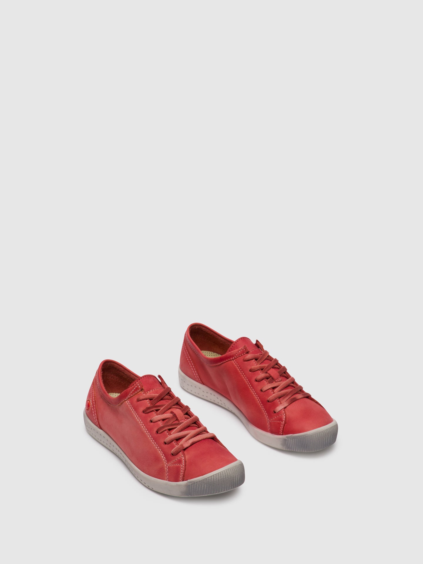 Softinos Lace-up Trainers ISLA Red